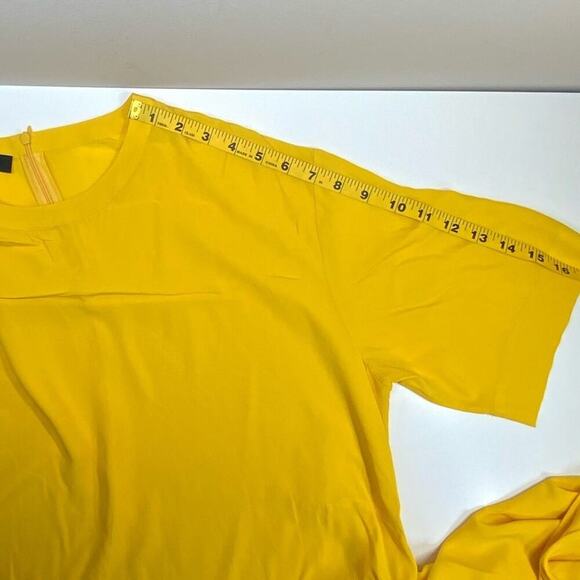 EUC | Cedric Charlier | Waist Tie Blouse | Yellow | Size 12 - Picture 9 of 16